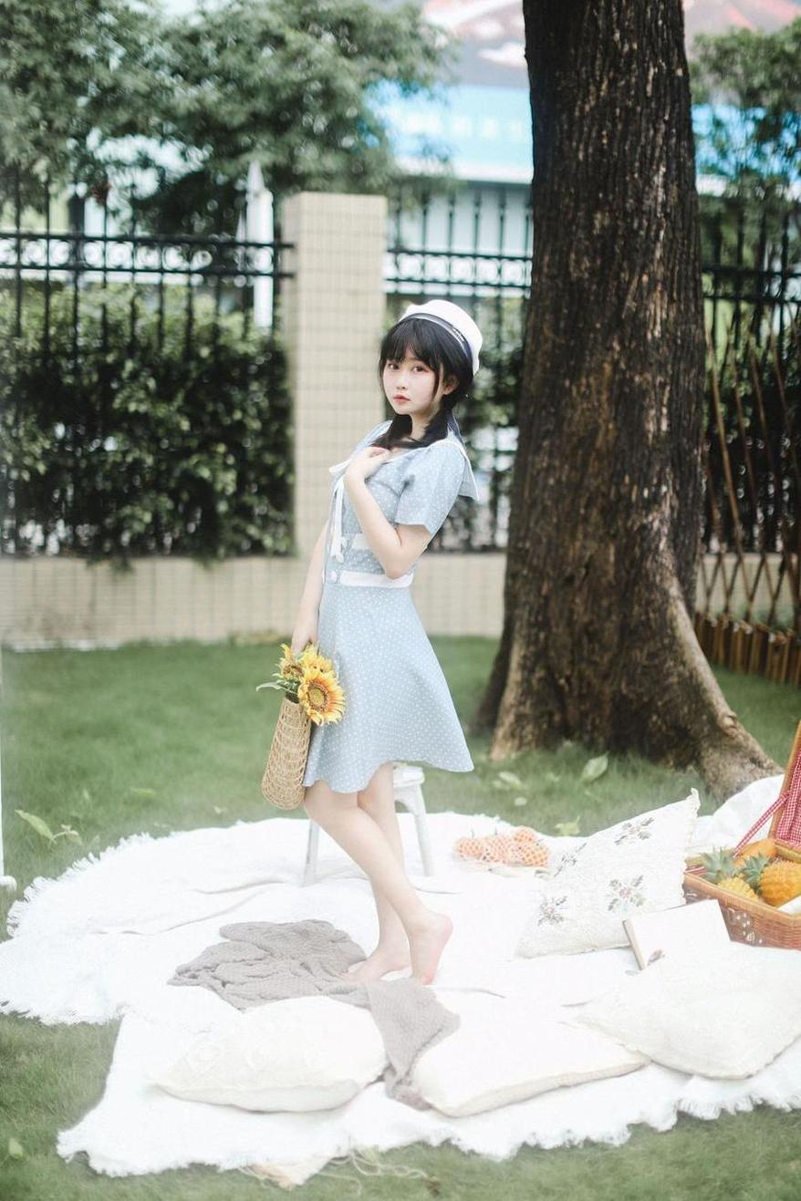 是依酱呀的蓝鸟资源，美拍cos照片，超越想象